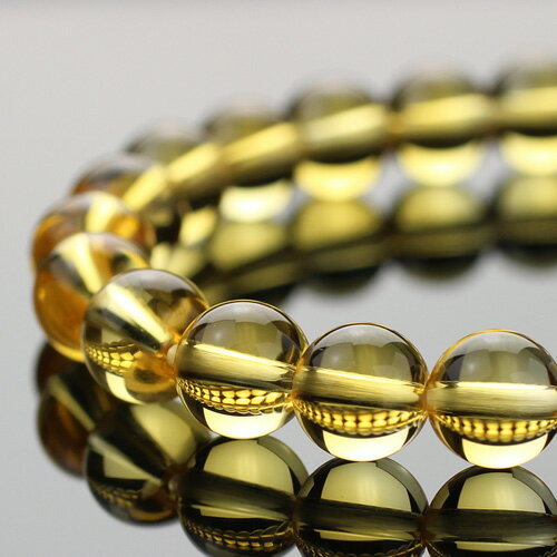 約8mm シトリン ストレート ブレスレット ストレート【パワーストーン 黄水晶 天然石 11月の誕生石 お守り イエロー メンズ 男性用 レディース 女性用 ...