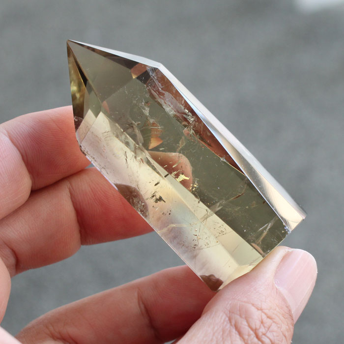  現品お届け！ シトリン ファントム ポイント ポリッシュ 約83g 高さ約6...