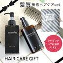 【 ヘアケア ギフト 】美髪セット 髪集中美容液+アウトバストリートメント 【 ブラックヘアリペアセラム & ヘアコートセラム 】ヘアケア プレゼント ヘアケア...