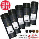 シークレットプラス 50g 選べる5本セット 全4色 増毛 白髪隠し 薄毛隠し 粉 パウダー カバー 送料無料