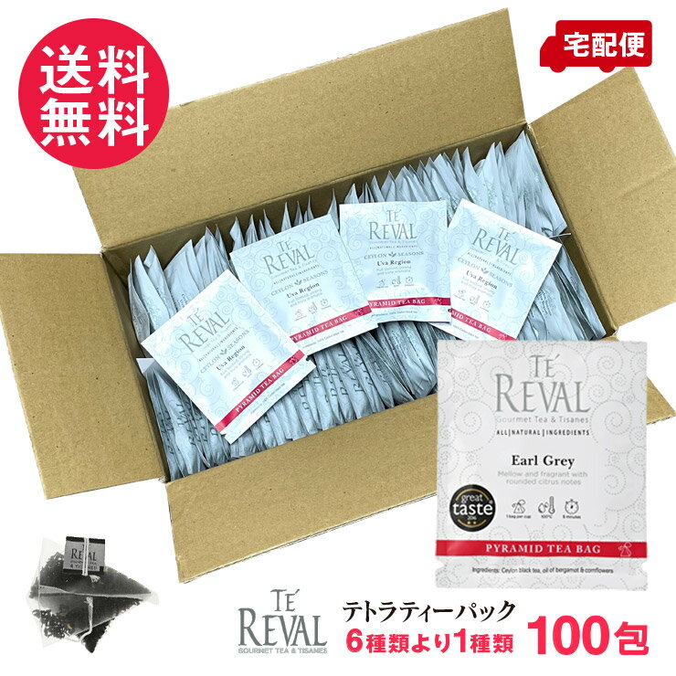 TE REVAL 高級 紅茶 テトラパック ティーバッグ 業務用 100包 6種より JAF TEA