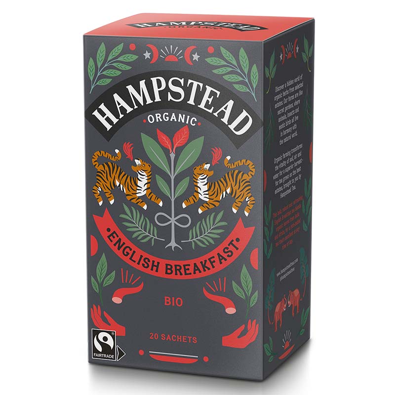 ハムステッドティー イングリッシュブレックファースト ティーバッグ 20包 HAMPSTEAD TEA 有機紅茶