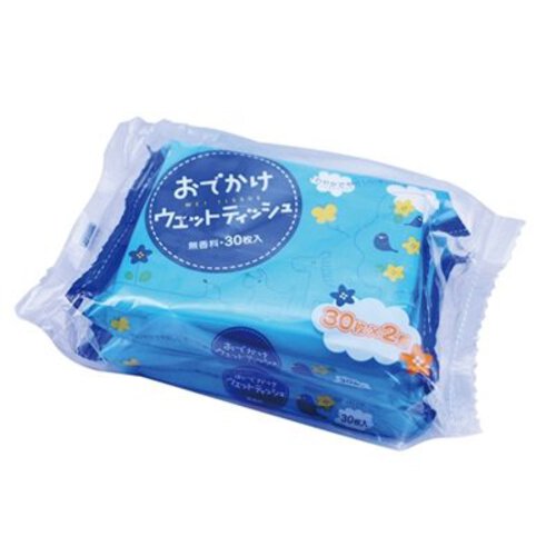 おでかけウェットティッシュ無香料 30枚*2P