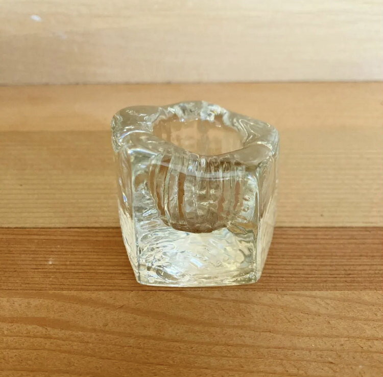 VintageColor glass holder (Crystal)Be[W Lhz_[