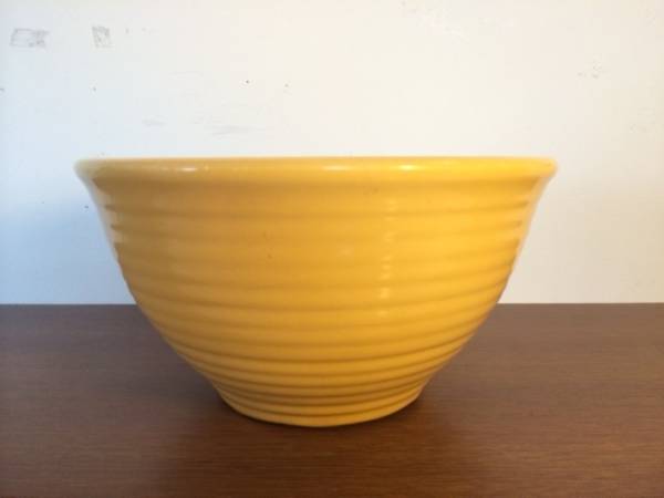 インポート◆アメリカ◆USA◆ヴィンテージ◆BAUER POTTERY バウアーポタリー Ceramic Bowl セラミックボウル (Yellow)