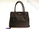 ★XX1243 PRADA プラダ ナイロン 三角 ロゴプレート ハンド バッグ