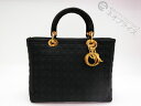 ★XX1541 Dior レディディオール ナイロン カナージュ ハンド バッグ(4)