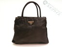 ★XX1222 PRADA プラダ ナイロン 三角 ロゴプレート ハンド バッグ(4)