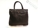 ★XX1213 PRADA プラダ ナイロン 三角 ロゴプレート ハンド バッグ