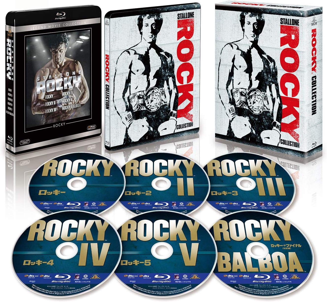 ロッキー コレクション スチールブック付きブルーレイBOX(6枚組)(数量限定生産)【Blu-ray】シルベスター・スタローン バート・ヤング MGXE-35766【キャンセル不可】【新品未開封】【日本国内正規品】137N 624N