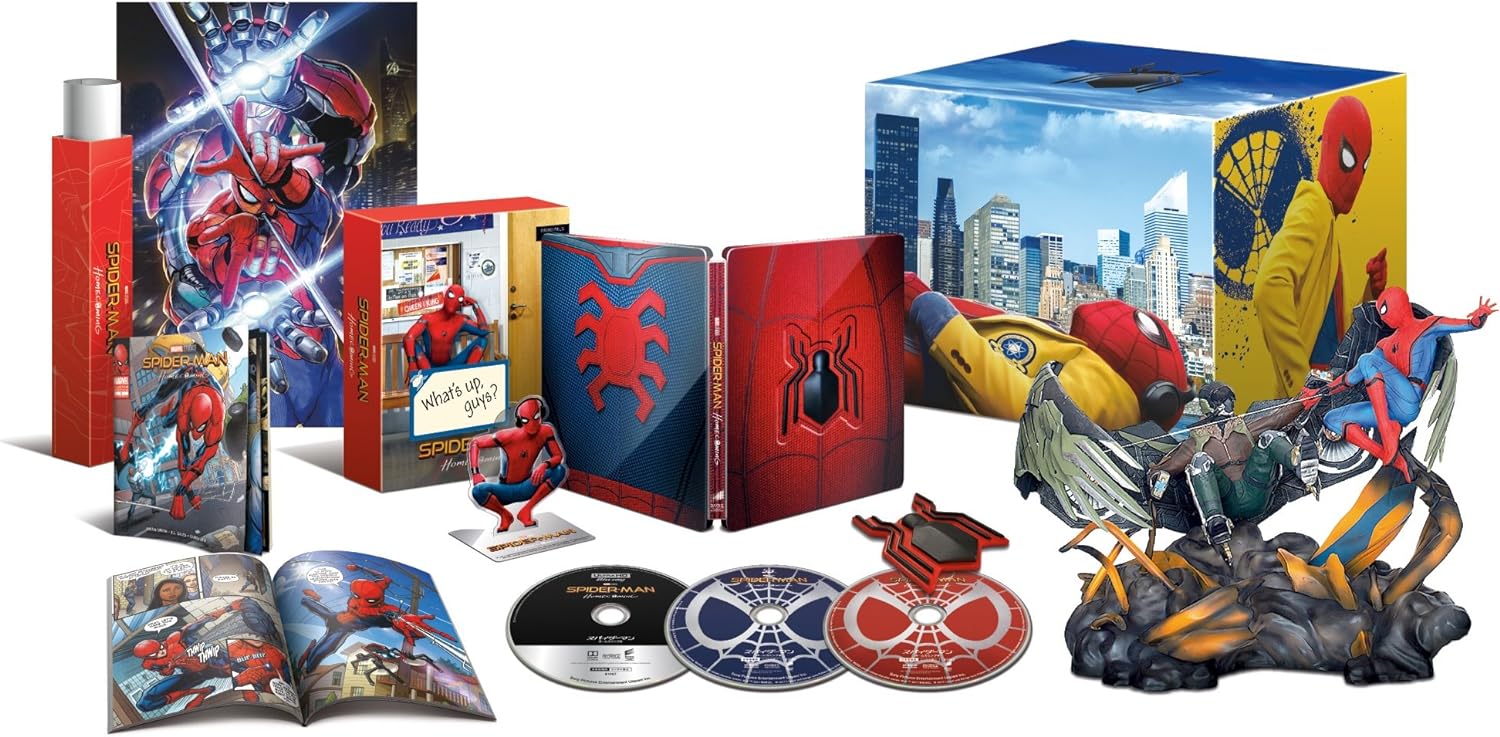 スパイダーマン：ホームカミング プレミアムBOX(ブルーレイ＋ブルーレイ3D＋4K ULTRA HD)(3000セット限定)【4K ULTRA HD】【3D Blu-ray】BPBH-1187【キャンセル不可】【新品未開封】【日本国内正規品】259uN