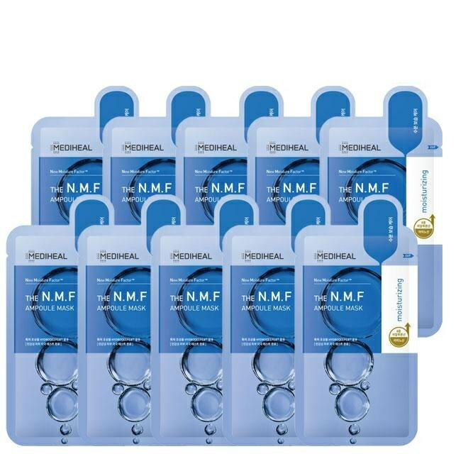 メディヒール パック ザ N.M.F アンプルマスク 10枚 アンプル シートマスク MEDIHEAL メディヒールパック nmf パック セット 韓国パック 韓国コスメ 韓国シートマスク 美容パック しっとり 保湿パック フェイスマスク シートパック スキンケア 正規品 国内発送 送料無料のサムネイル