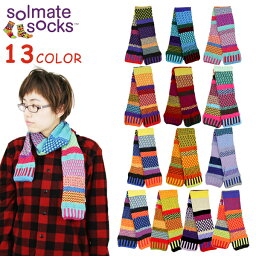 ソルメイトソックス Solmate Socks カレードスコープ スカーフ Kaleidoscope Scarf マフラー コットン ニット [小物] [AA-2]