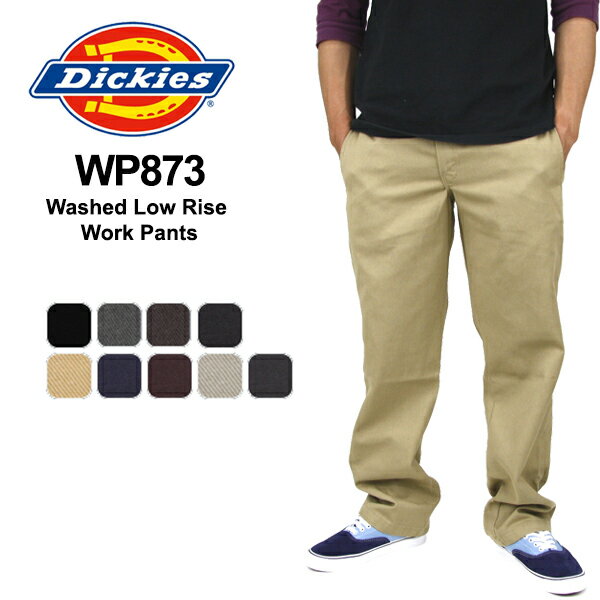 【ポイント5倍以上】Dickies Washed Low Rise Work Pants ディッキーズ ウォッシュド ローライズ ワークパンツ スリムフィット チノパン BB