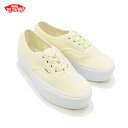 バンズ VANS オーセンティック スタックフォーム リブニット AUTHENTIC STACKFORM RIB KNIT）レディース 厚底 スニーカー Antique White True White 