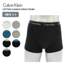 カルバンクライン メンズ 下着 アンダーウェア メンズCalvin Klein 3枚組 コットン クラシックス トランクス Cotton Classics 3P...