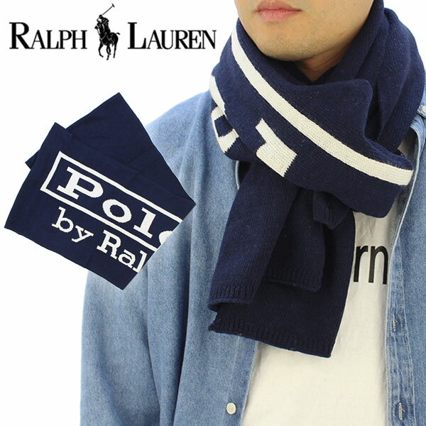 ラルフローレン マフラー（メンズ） ラルフローレン Ralph Lauren Vintage Polo LabeL/Scarf スカーフ マフラー [AA]