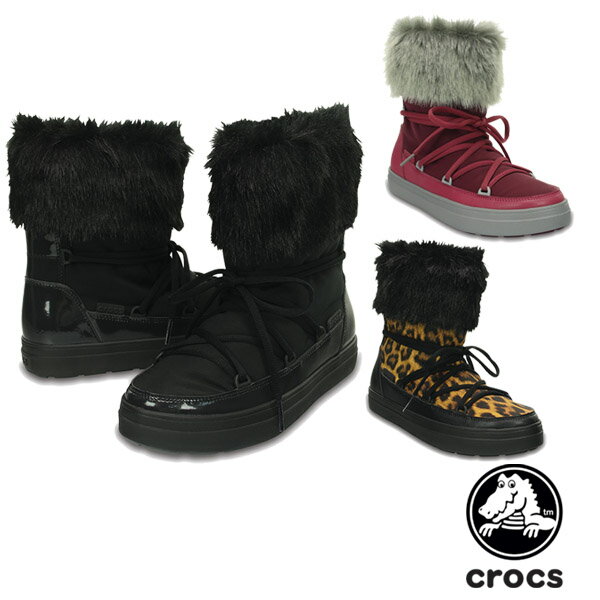 クロックス スノーブーツ レディース 【ポイント5倍以上】クロックス CROCS ロッジポイント レース ブーツ ウィメン lodgepoint lace boot w レディース 女性用 [BB]