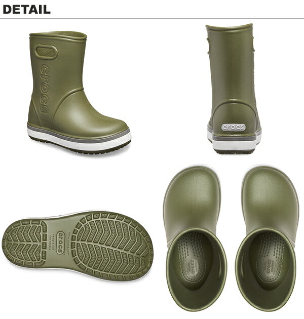 クロックス(CROCS) クロックバンド レイン ブーツ キッズ(crocband rain boot kids) 長靴【子供用】 [BB]【20】