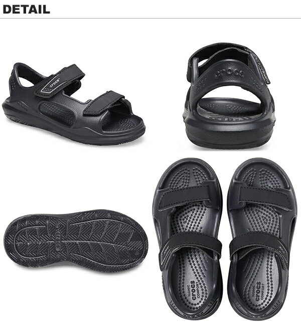 クロックス(CROCS) スウィフトウォーター エクスペディション サンダル キッズ(swiftwater expedition sandal kids) サンダル【ベビー & キッズ 子供用】 [AA]【30】