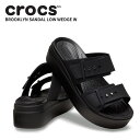 クロックス クロックス CROCS ブルックリン サンダル ロウ ウェッジ ウィメン brooklyn sandal low wedge w レディース サンダル 厚底 女性用 [BB]