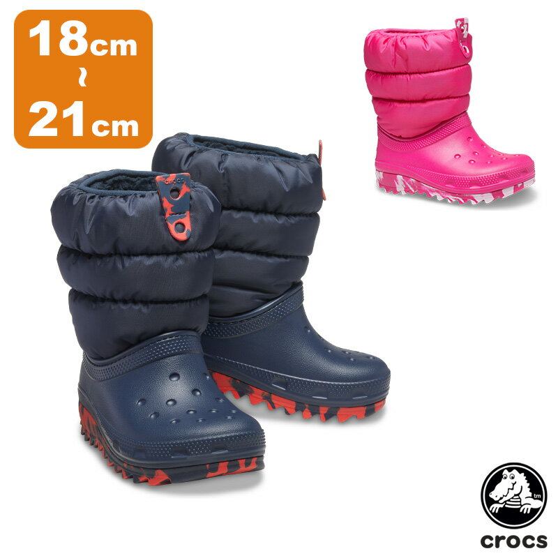 クロックス CROCS クラシック ネオ パフ ブーツ キッズ classic neo puff boot k キッズ シューズ ブーツ 長靴 秋冬 子供用 BB