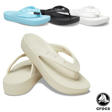 クロックス(CROCS) クラシック プラットフォーム フリップ ウィメン(classic platform flip w) レディース 厚底 サンダル ビーサン【女性用】 [BB]【14】