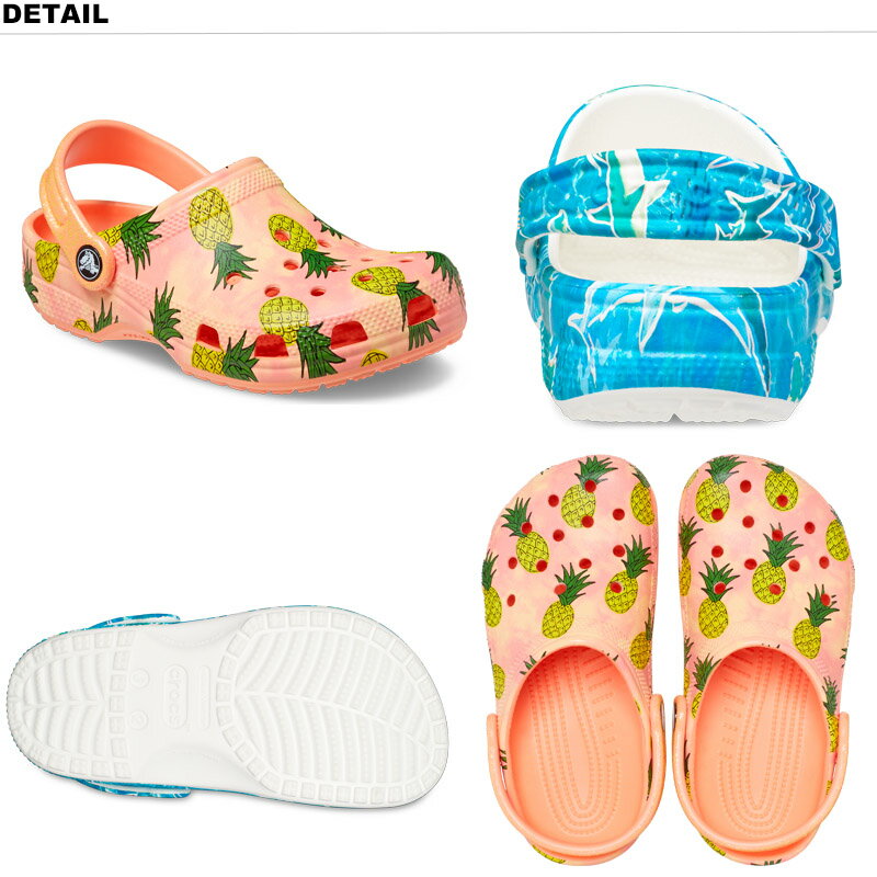 クロックス(CROCS) クラシック プール パーティー クロッグ キッズ(classic pool party clog k) キッズ サンダル シューズ【子供用】 [AA]【20】