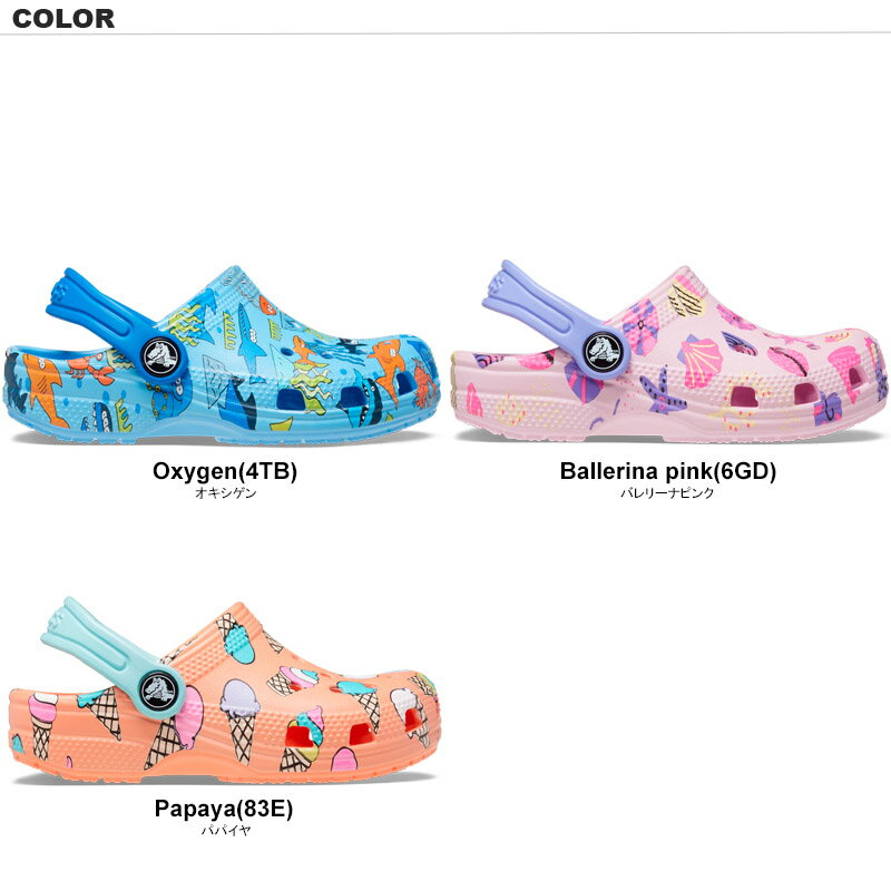 クロックス(CROCS) クラシック プール パーティー クロッグ トドラー(classic pool party clog t) キッズ サンダル シューズ【子供用】 [AA]【25】