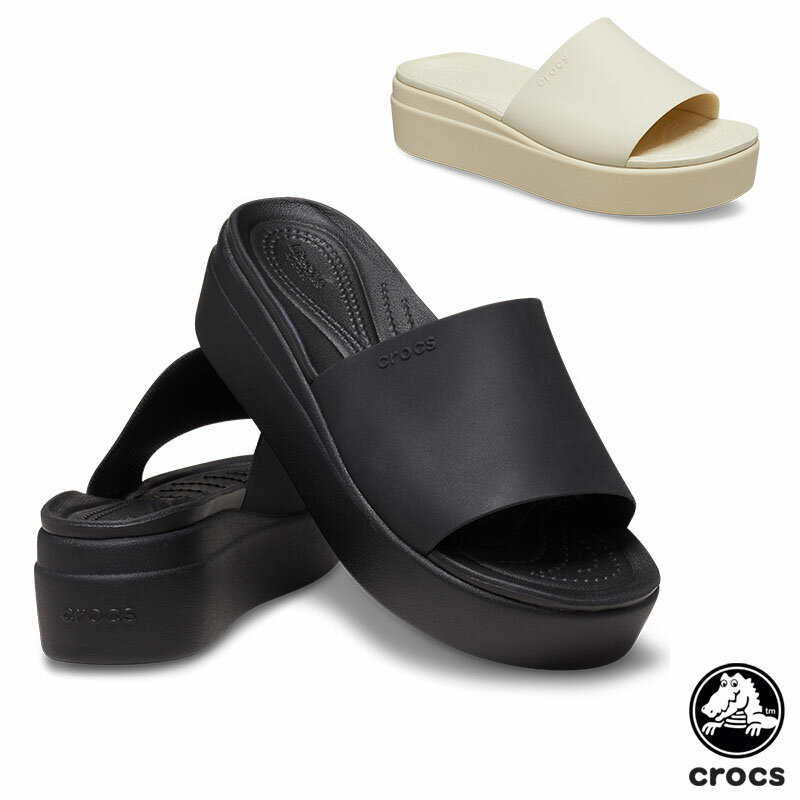 クロックス CROCS ブルックリン スライド ロー ウェッジ brooklyn slide low wedge w レディース サンダル 厚底 女性用 