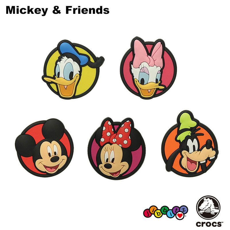 クロックス CROCS ジビッツ jibbitz ミッキー ＆ フレンズ（mickey & friends クロックス シューズアクセサリー キャラクター [RED] [..