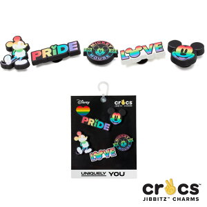 クロックス CROCS ジビッツ jibbitz ディズニー レインボー セレブレーション 5個パック Disney rainbow celebration 5pk シューズアクセサリー キャラクター ミッキー レインボー [小物] [AA-2]