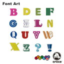 【店内P5倍以上】クロックス CROCS ジビッツ jibbitz フォントアート Font Art クロックス シューズアクセサリー [BLU] [小物] [AA-2]