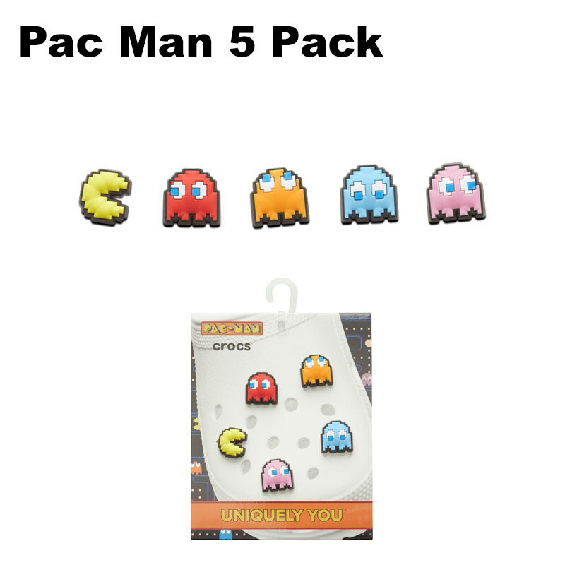 【ポイント5倍以上】クロックス CROCS ジビッツ jibbitz パックマン 5個パック Pac Man 5 Pack クロックス シューズアクセサリー [小物] [AA-2]