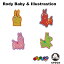 ŹP5ܰʾۥå CROCS ӥå jibbitz ǥ ٥ӡ  饹ȥ졼 Rody Baby & Illustration å 塼꡼ 饯 [YEL] [ʪ] [AA-2]