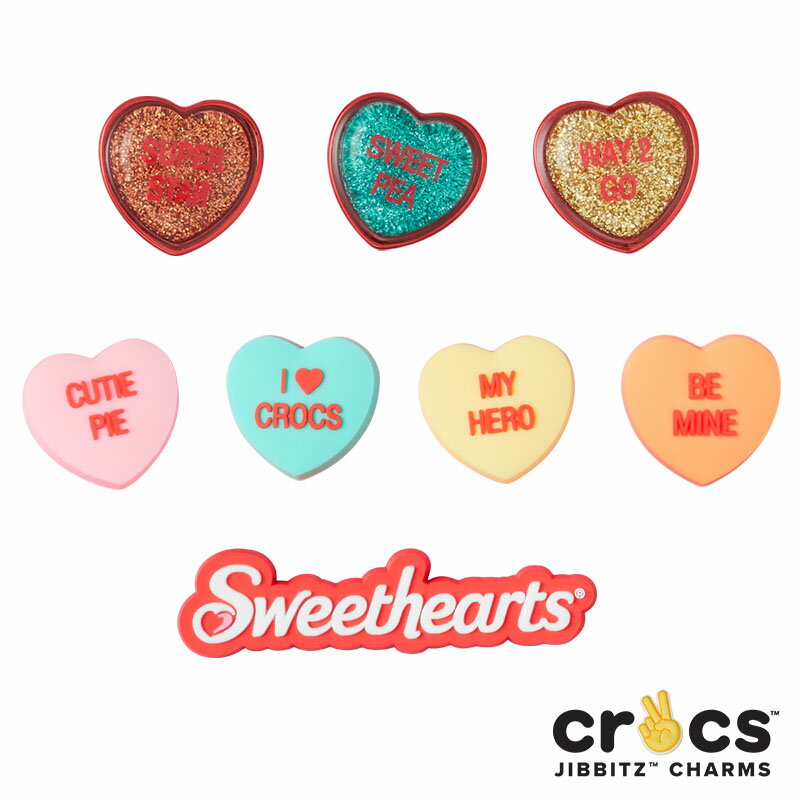 クロックス CROCS ジビッツ jibbitz メッセージハート saying heart シューズアクセサリー GRN 小物 AA-2