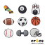 【店内P5倍以上】クロックス CROCS ジビッツ jibbitz スポーツ Sports クロックス シューズアクセサリ..