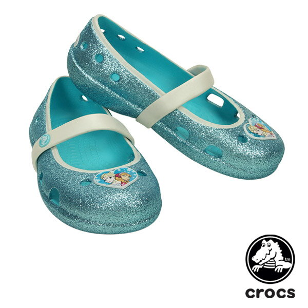 ڥP5ܰʾۥå CROCS ꡼ ե եå å keeley frozen flat kids ٥ӡ & å Ҷ [AA]