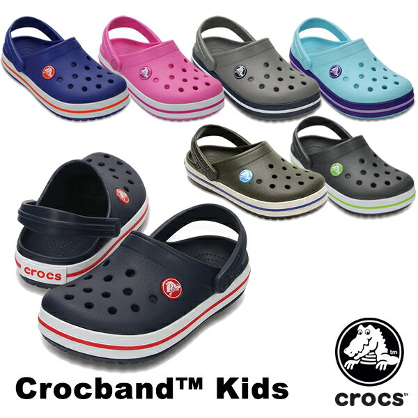 クロックス(CROCS) クロックバンド キッズ/ホールサイズ(crocband kids) サンダル【ベビー & キッズ 子供用】 [AA] 【35】