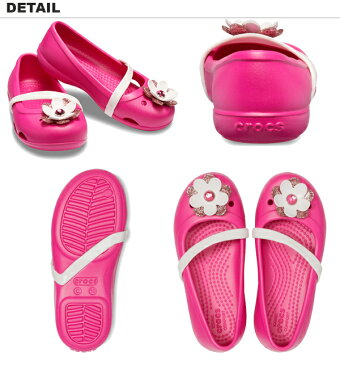 クロックス(CROCS) クロックス リナ チャーム フラット キッズ(crocs lina charm flat kids) シューズ【ベビー & キッズ 子供用】 [AA]【21】