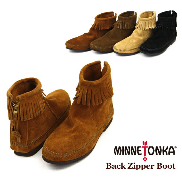 ڥP5ܰʾۡڥȥåȡMINNETONKA Back Zipper Boot ߥͥȥ Хååѡ ɥ֡ 282-283-287-289 [AA]