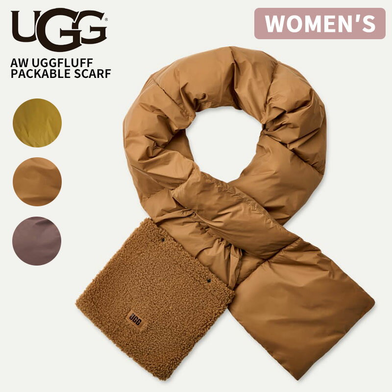 Rakuten - アグ レディース 中綿マフラー UGG AW UGGフラッフ パッカブル スカーフ AW UGGfluff Packable Scarf 秋冬 小物 102822