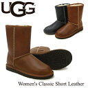 AO UGG EBY NVbN V[g U[ Classic Short Leather V[vXLu[c [gu[c [CC]