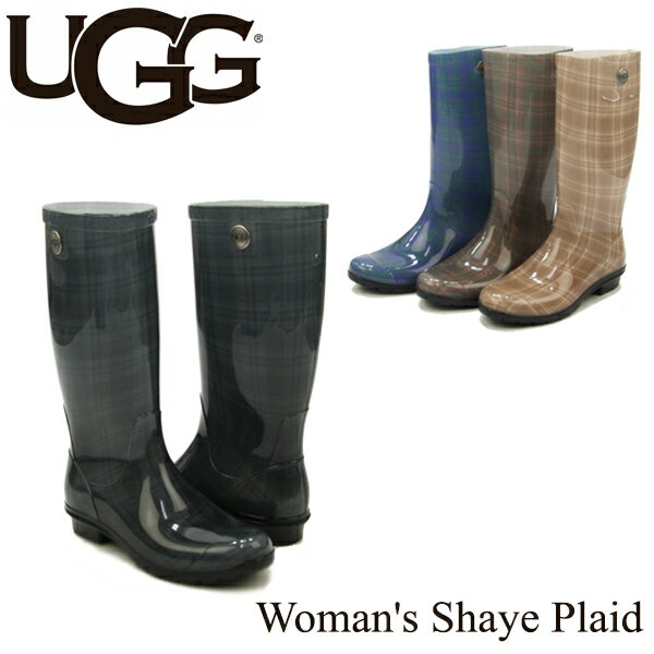 アグ (UGG) ウィメンズ シェイ プラッド（Women's Shaye Plaid) レインブーツ/長靴【21】 送料無料 [CC]