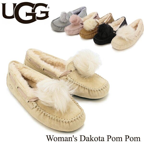 アグ UGG ウィメンズ ダコタ ポンポン Women's Dakota Pom Pom モカシン スリッポン 1019015