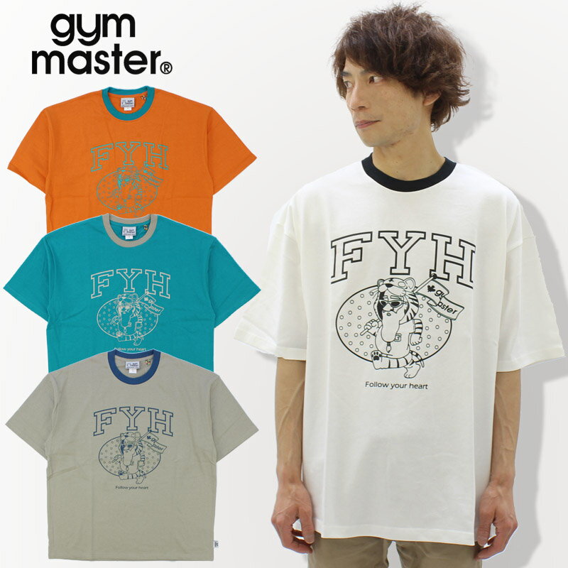 ジムマスター gym master 7.2oz Follow Your Heart リンガービックTEE カットソー 半袖 Tシャツ 男性 メンズ AA