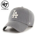 47 フォーティーセブン キャップ 帽子 47BRAND クリーンナップ ロサンゼルス・ドジャース ダークグレー 47 CLEAN UP 47A B-RGW12...