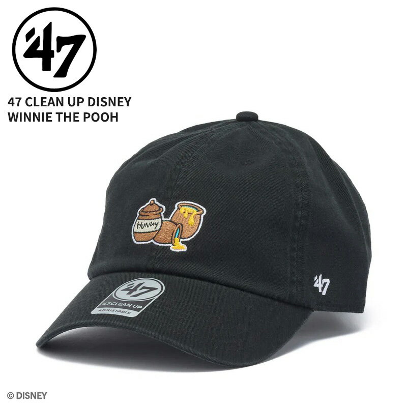 Rakuten - 47 フォーティーセブン レディース キャップ メンズ 帽子 47BRAND 47 クリーンナップ ディズニー Disney ウィニー・ザ・プー ブラック 47A-CLPDISPOOJAH-CTGW-CAM 14920457