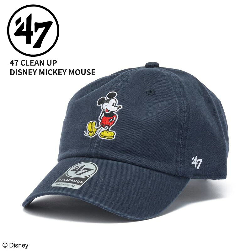 Rakuten - 47 フォーティーセブン レディース キャップ メンズ 帽子 47BRAND クリーンナップ Disney ミッキーマウス ネイビー 47A-CLPDISMICSTA0-CTGW-NVY 14920468