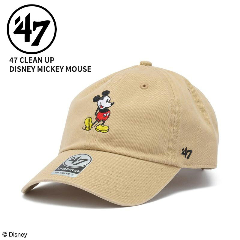 Rakuten - 47 フォーティーセブン レディース キャップ メンズ 帽子 47BRAND クリーンナップ Disney ミッキーマウス カーキ 47A-CLPDISMICSTA0-CTGW-KHA 14920469